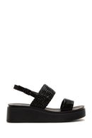 Women's Black Thick Soled Sandals | Derimod