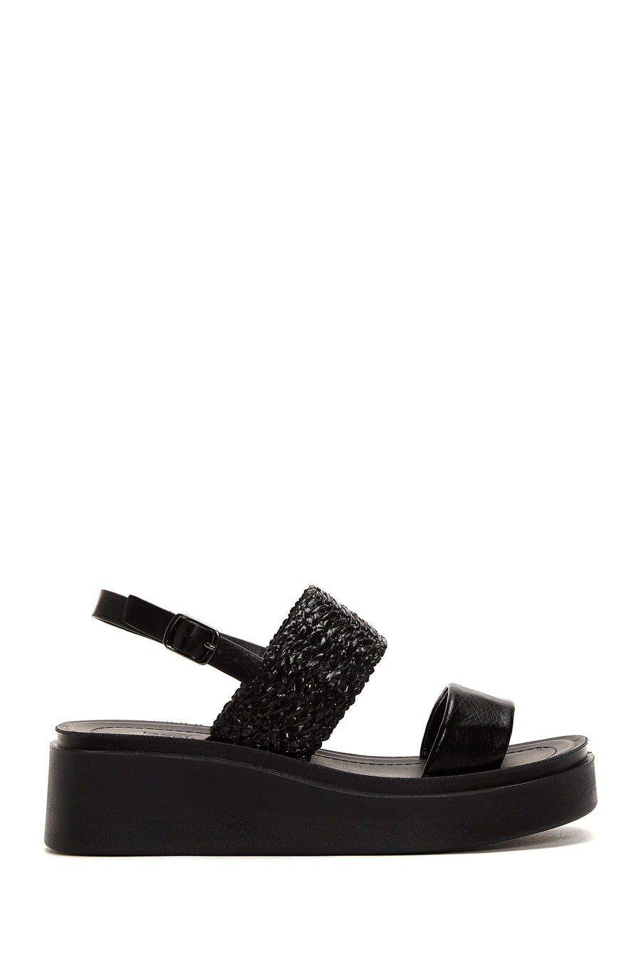 Women's Black Thick Soled Sandals 23SFE463414 | Derimod