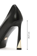 Women's Black High Heel Leather Stiletto | Derimod