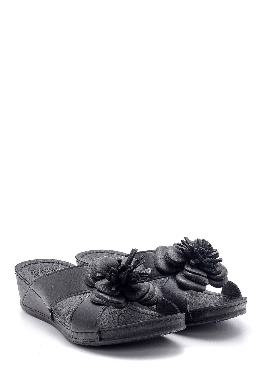 Women's Flower Detailed Slippers