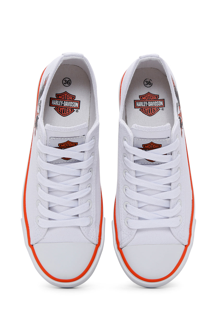 Harley Davidson Kadın Beyaz Sneaker