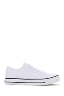 Harley Davidson Women's White Ontario Fabric Sneaker | Derimod