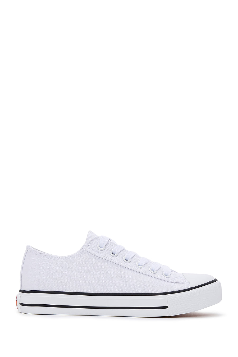 Harley Davidson Women's White Ontario Fabric Sneaker 023Z100163 | Derimod