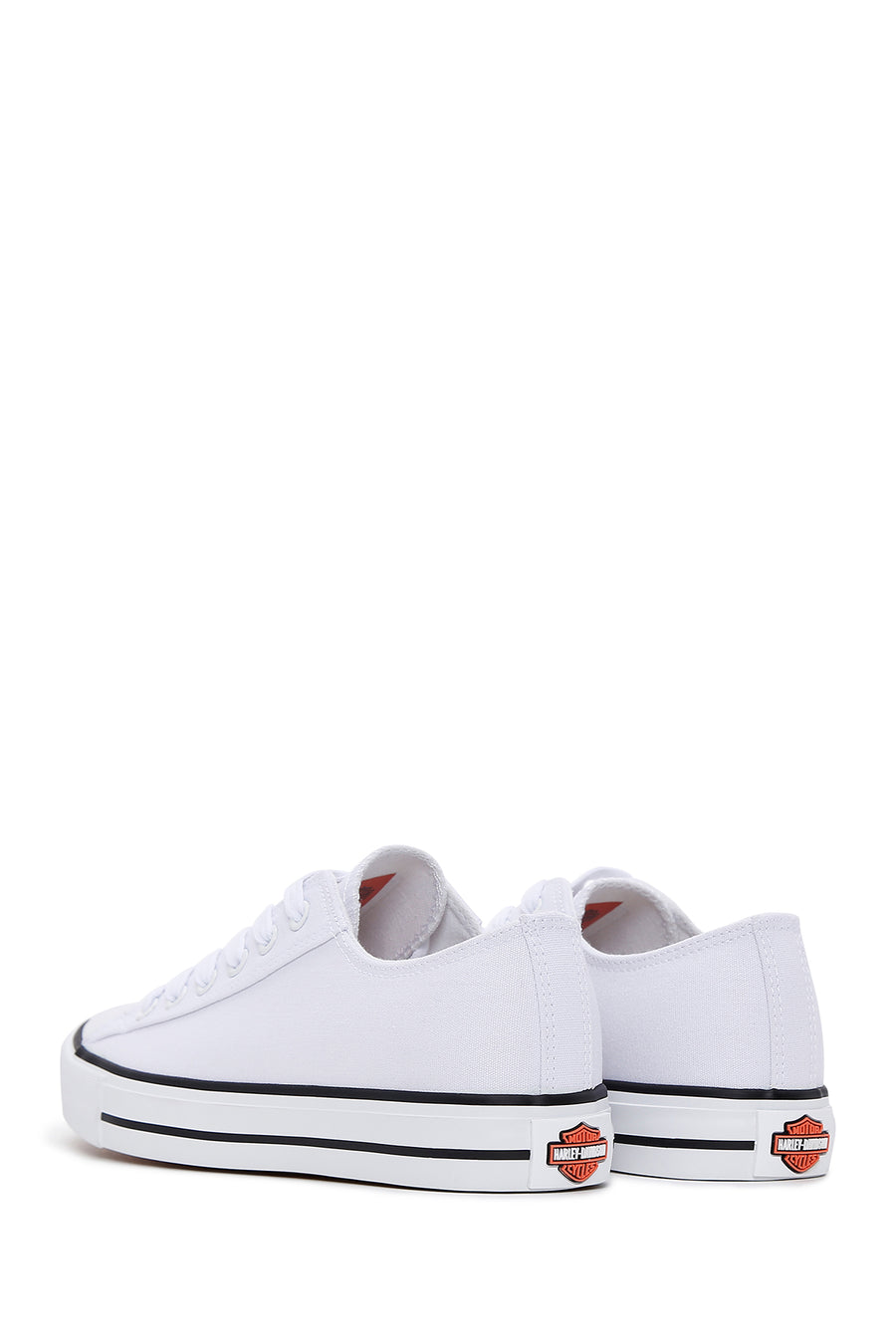 Harley Davidson Women's White Ontario Fabric Sneaker