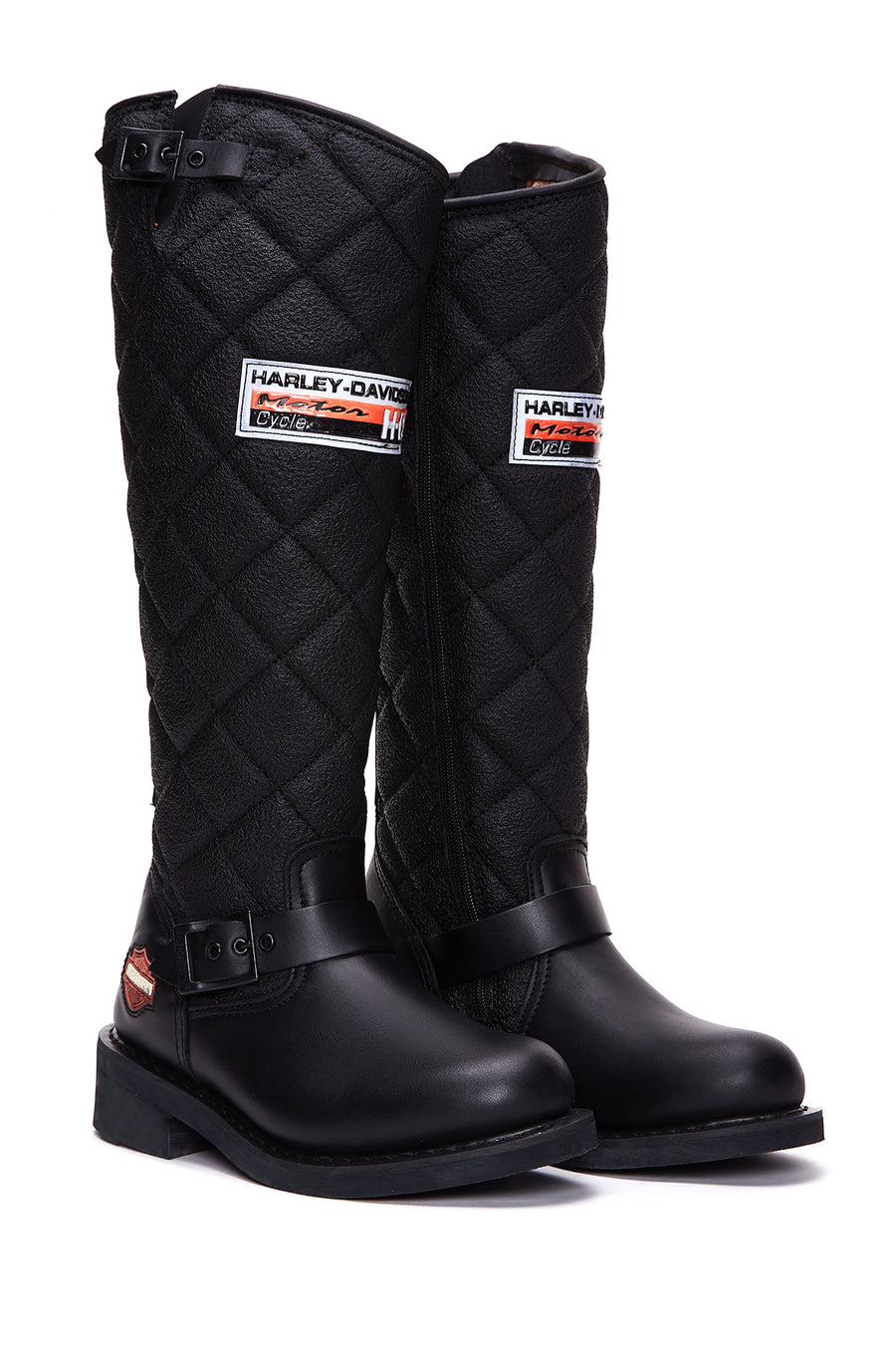 Harley Davidson Women's Black Laconia Hi Zipper Leather Boots