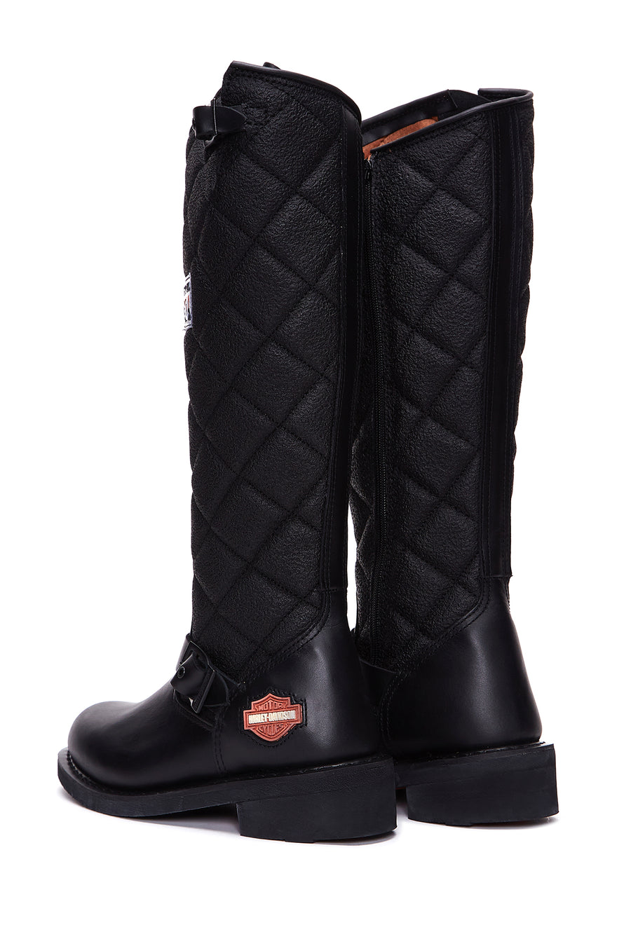 Harley Davidson Women's Black Laconia Hi Zipper Leather Boots