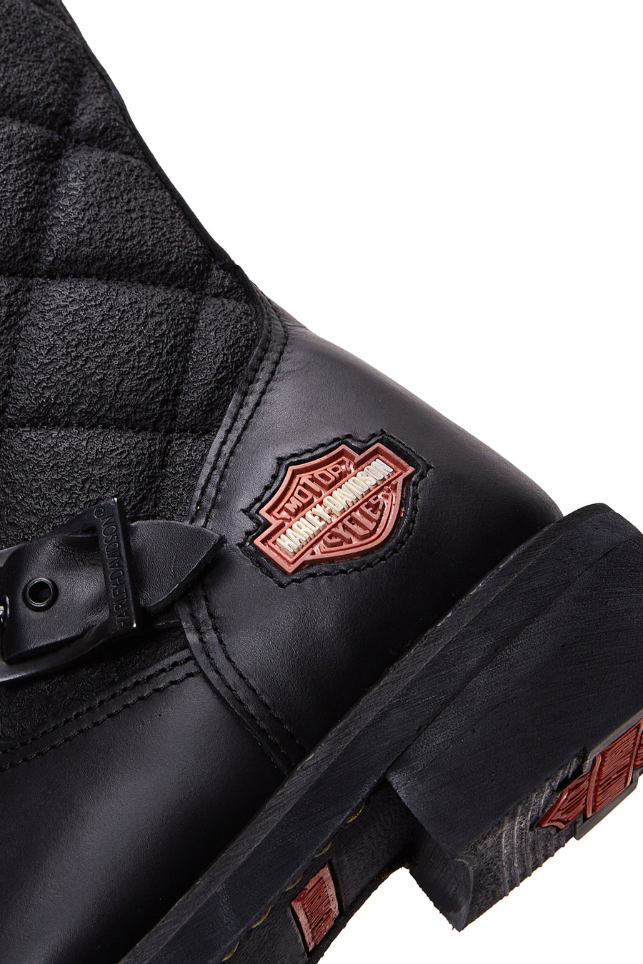 Harley Davidson Women's Black Laconia Hi Zipper Leather Boots