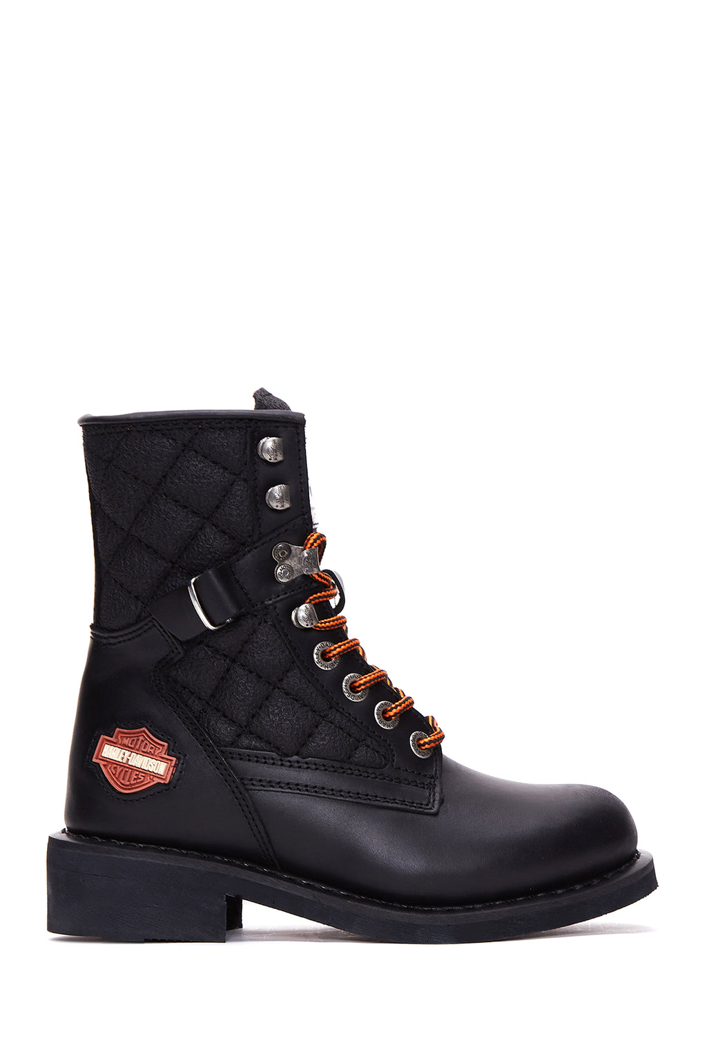 Harley Davidson Kadın Siyah New Worker Deri Postal Bot