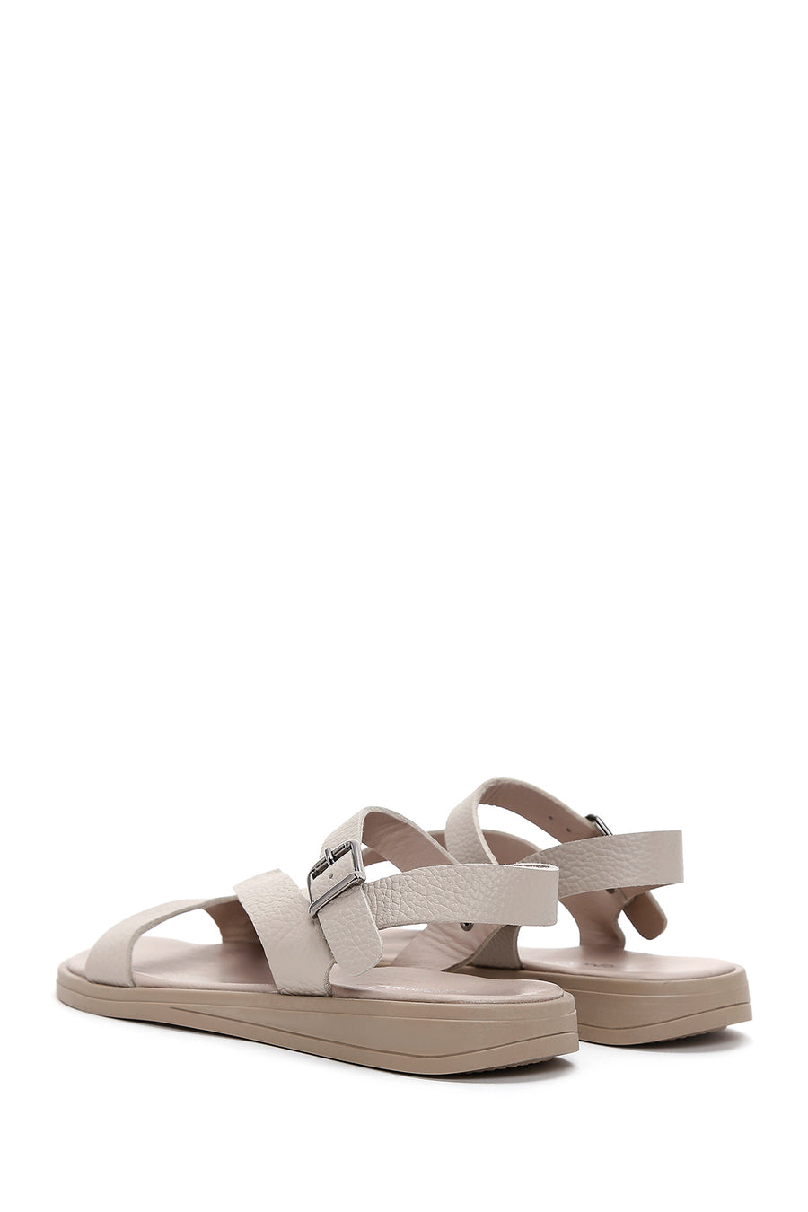 Women's Mink Leather Comfort Sandals