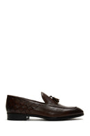 Erkek Deri Örgü Detaylı Klasik Loafer | Derimod