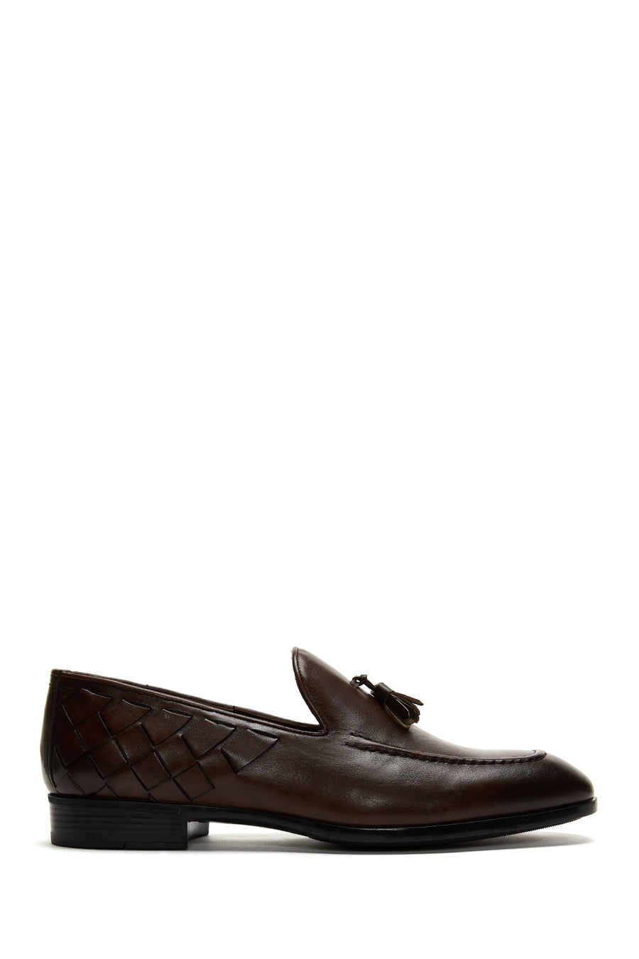 Erkek Deri Örgü Detaylı Klasik Loafer 22SFD614818 | Derimod