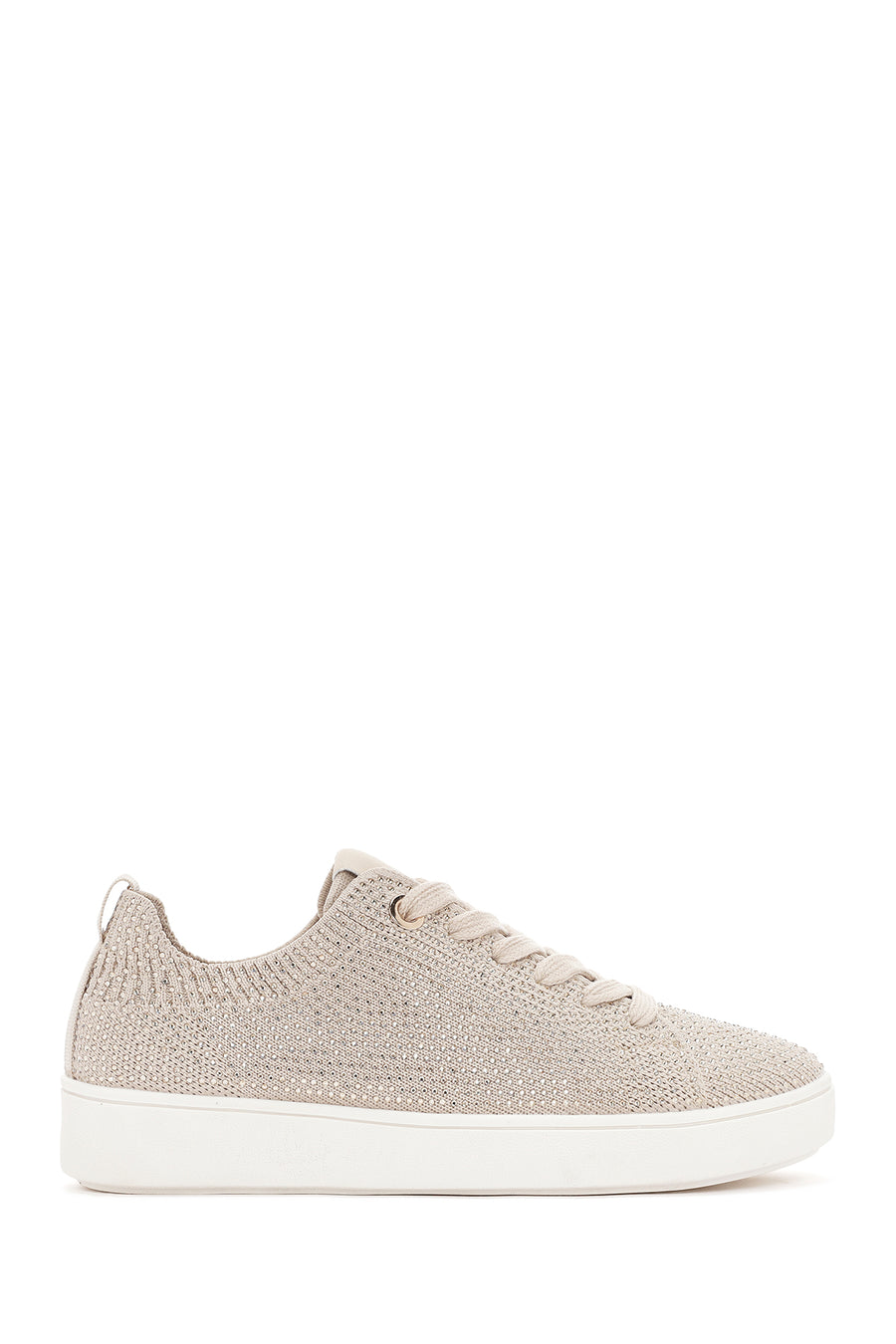 Derimod Zero Kadın Bej Taşlı Sneaker 24SFD43156F | Derimod