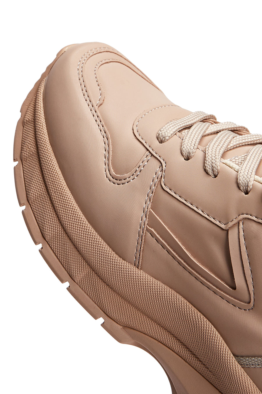 Kadın Krem Kalın Tabanlı Sneaker