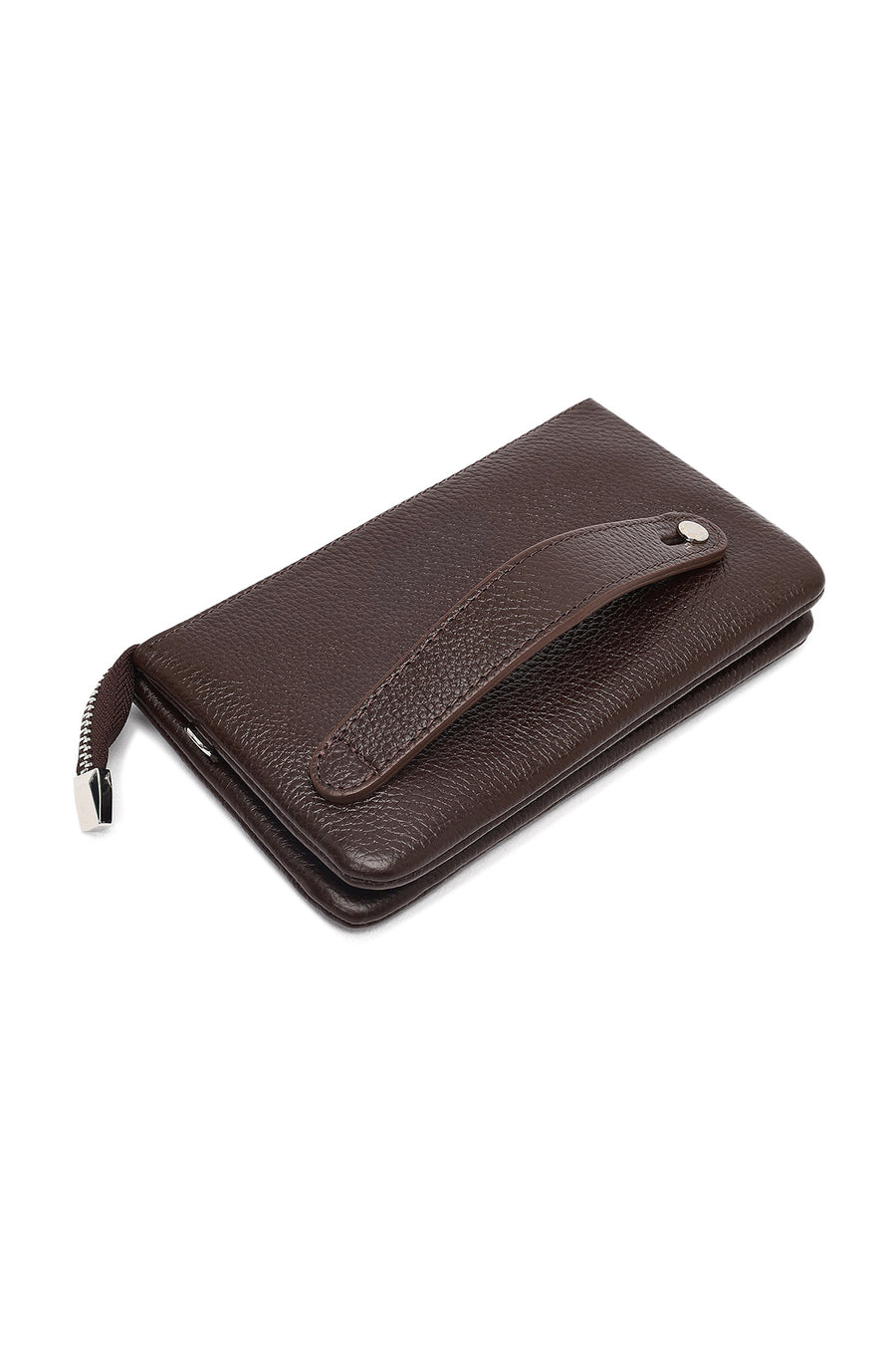 Men's Brown Leather Handbag
