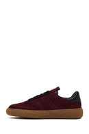 Kadın Bordo Süet Deri Sneaker | Derimod