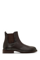 Men's Brown Leather Chelsea Boot | Derimod