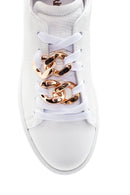 Kadın Beyaz Deri Zincirli Sneaker | Derimod