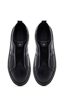 Erkek Siyah Deri Sneaker | Derimod