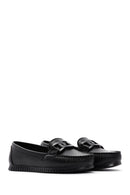Kadın Siyah Toka Detaylı Loafer | Derimod