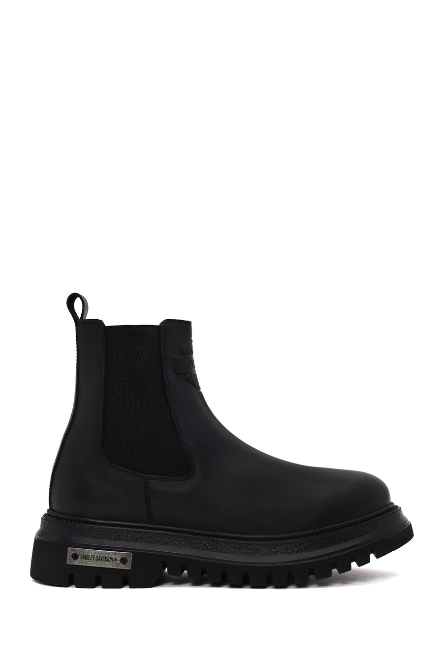 Harley Davidson Erkek Siyah 12011 Kalın Tabanlı Deri Chelsea Bot 026M10144 | Derimod
