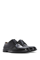 Men's Black Laced Leather Classic Shoes | Derimod