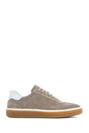 Erkek Bej Bağcıklı Süet Deri Sneaker | Derimod