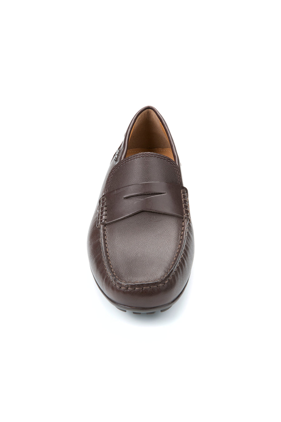 Geox Men's Brown U Moner 2Fit Casual Leather Loafer