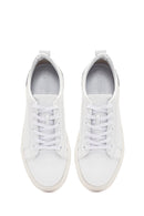 Erkek Beyaz Bağcıklı Deri Sneaker | Derimod
