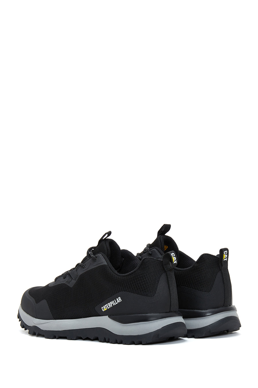 Cat Caterpillar Men's Black Leather Outdoor Shoes