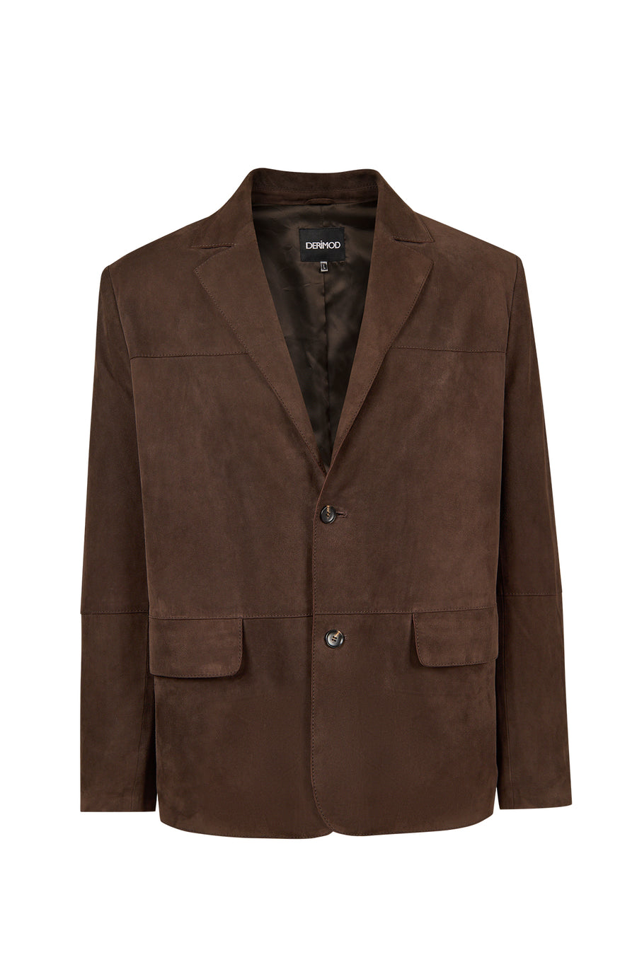 Rodrygo Erkek Kahverengi Blazer Süet Deri Ceket 25WGD656510 | Derimod