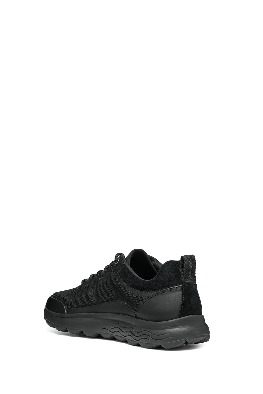 Geox Erkek Siyah Spherica Bağcıklı Deri Sneaker