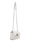 Woman White Chain Strap Braided Crossbody Bag | Derimod