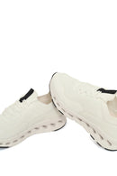 Derimod Zero Woman White Thick-Soled Lace-Up Fabric Sneaker | Derimod