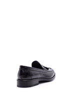 Men's Leather Leather Crocodile Patterned Shoes | Derimod