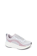 Derimod Zero Woman Purple Lace-Up Thick-Soled Fabric Sneakers | Derimod