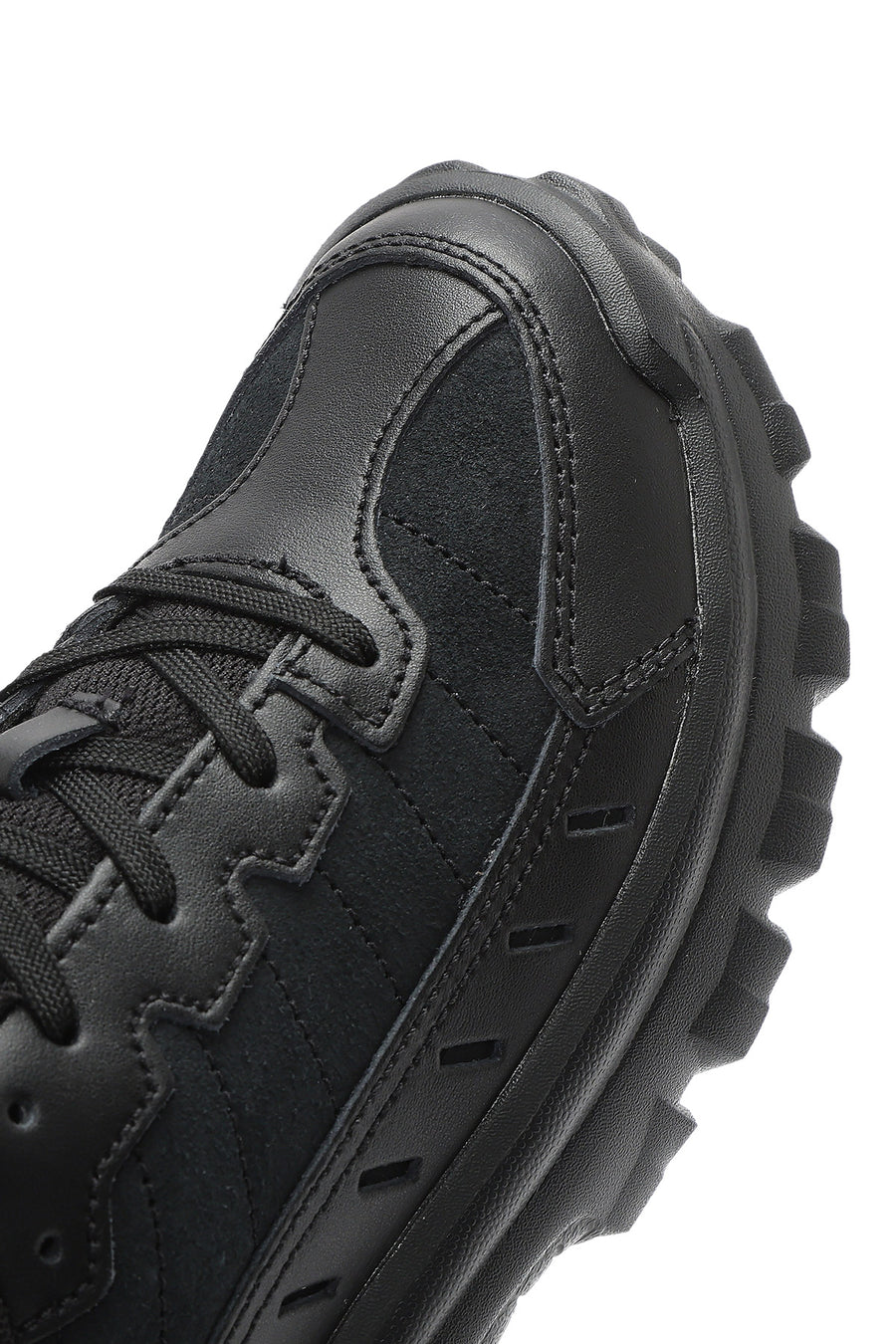 Caterpillar Erkek Siyah Intruder Essential Bağcıklı Kalın Tabanlı Deri Sneaker