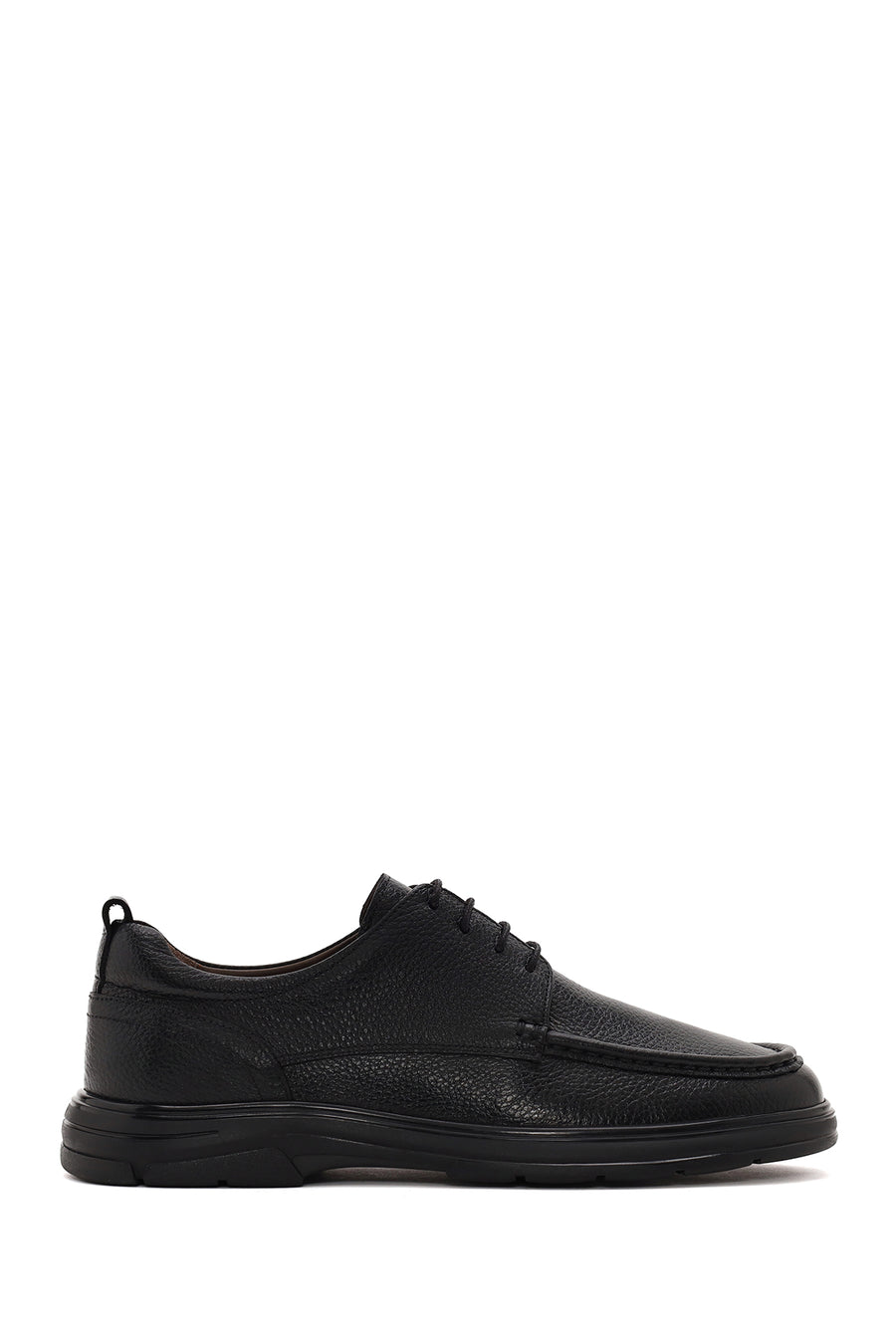 Male Black Lace-Up Leather Casual Shoes WM750020DF | Derimod