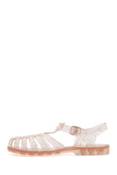 Women's Gold Ankle Strap Jelly Sandals | Derimod