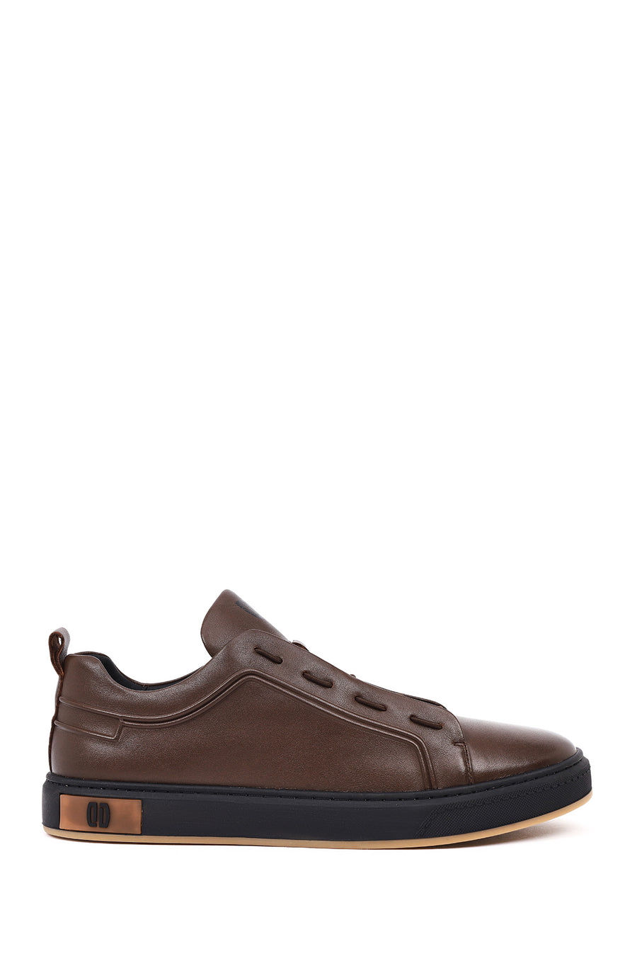 Erkek Kahverengi Bağcıklı Deri Sneaker WM680002DV | Derimod