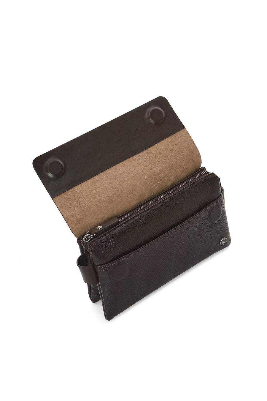 Men's Brown Leather Handbag