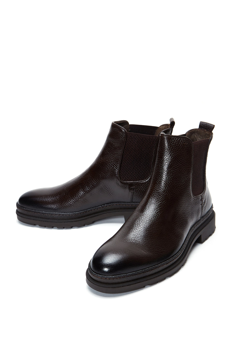Men's Brown Leather Casual Chelsea Boots