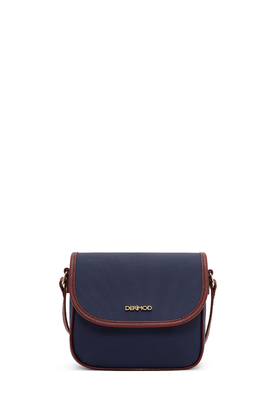 Woman Navy Long-Strap Crossbody Bag