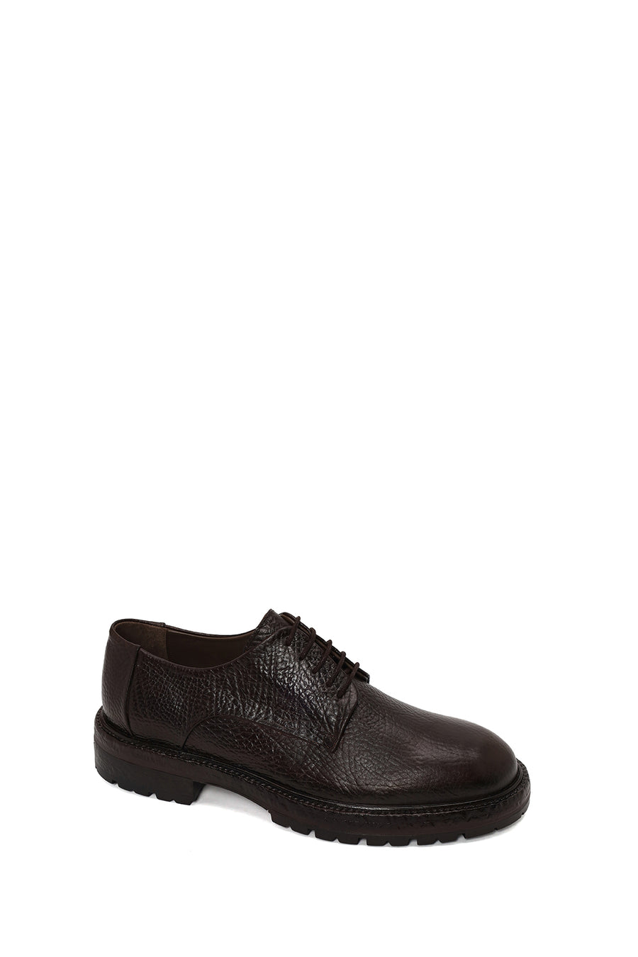 Male Brown Lace-up Leather Casual Shoes