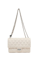 Woman Cream Chain-Strap Quilted Shoulder Bag | Derimod