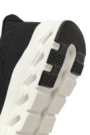 Woman Black Lace-Up Thick-Soled Sneakers | Derimod