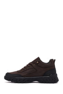 Male Brown Lace-up Nubuck Leather Boots | Derimod