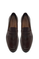 Erkek Kahverengi Deri Klasik Loafer | Derimod