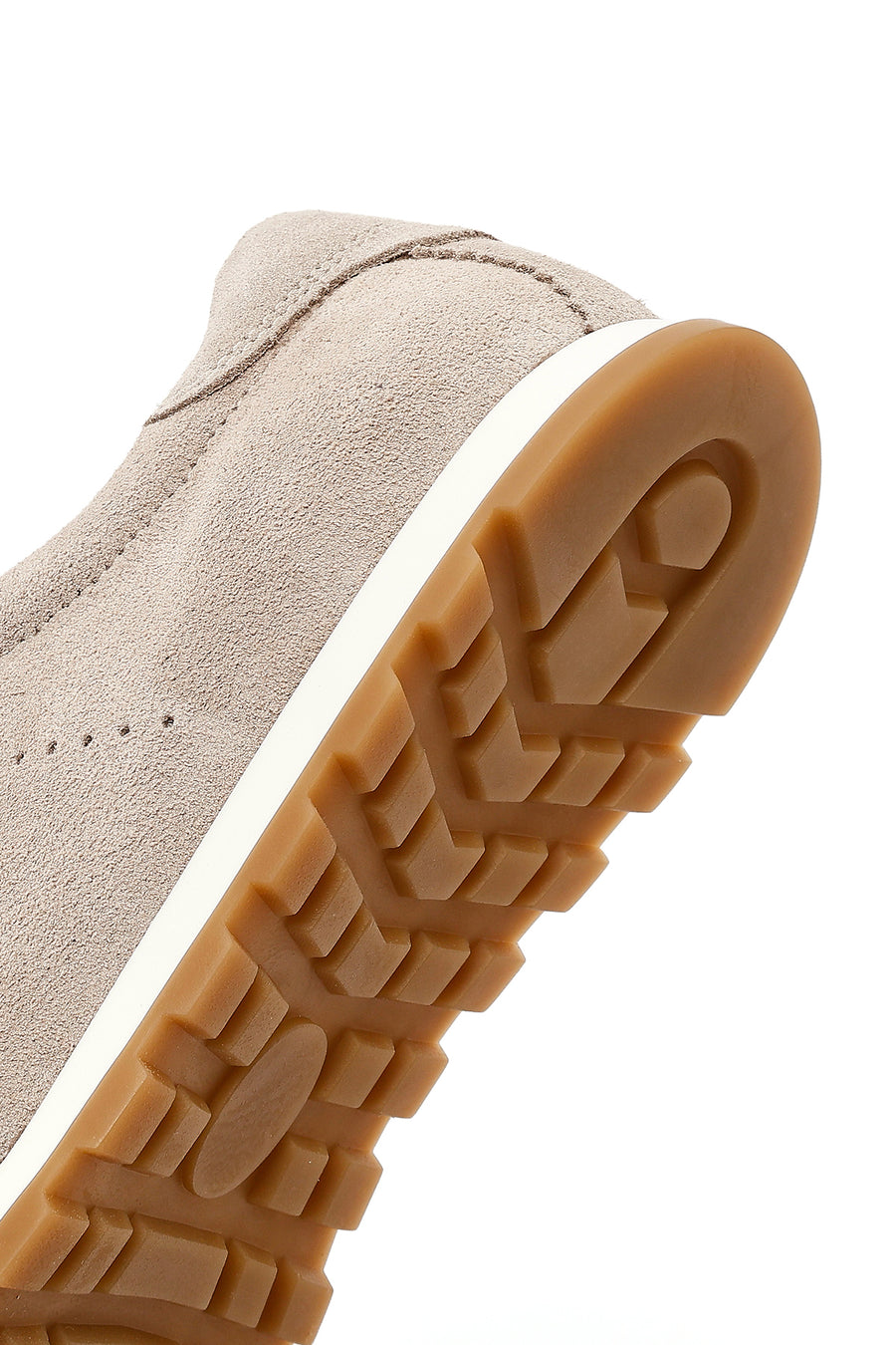 Kadın Bej Bağcıklı Süet Deri Sneaker