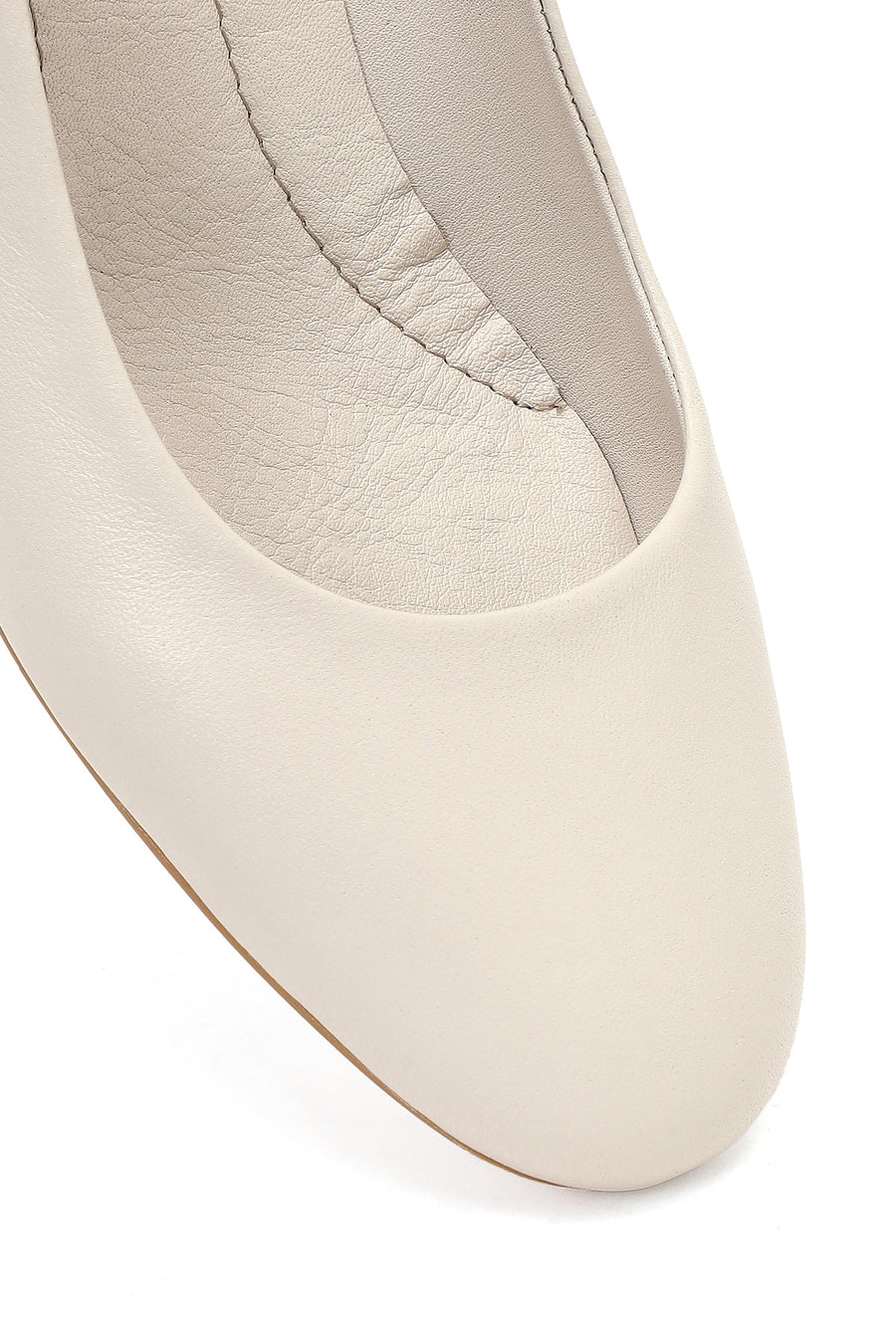 Derimod Flex Women Beige Short Thick Heeled Leather Shoes
