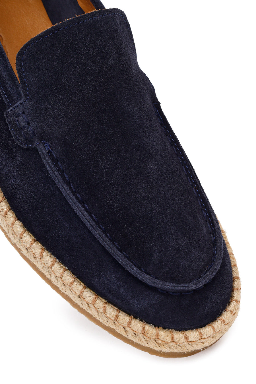 Erkek Lacivert Süet Deri Casual Loafer